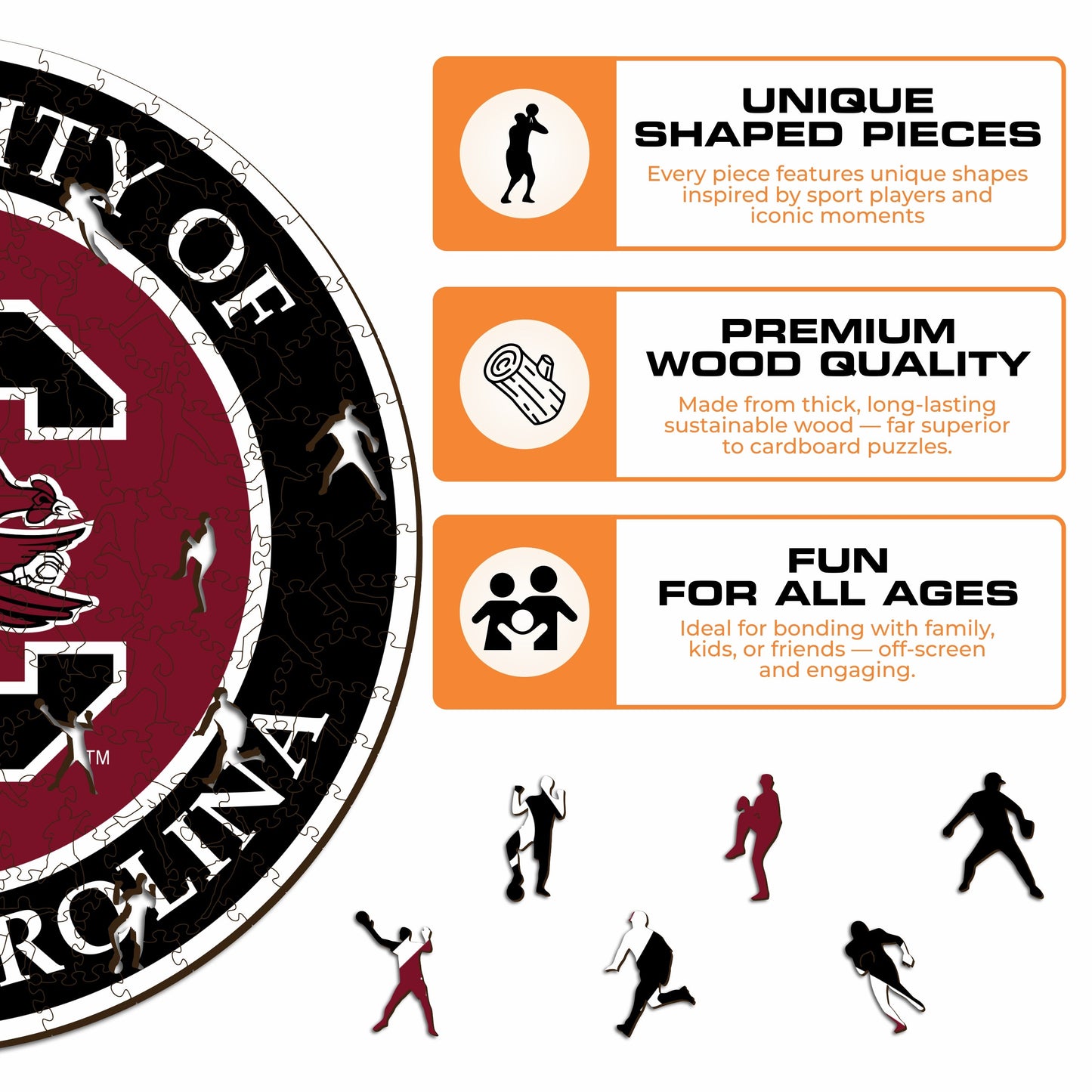 University of South Carolina - Wooden Puzzle