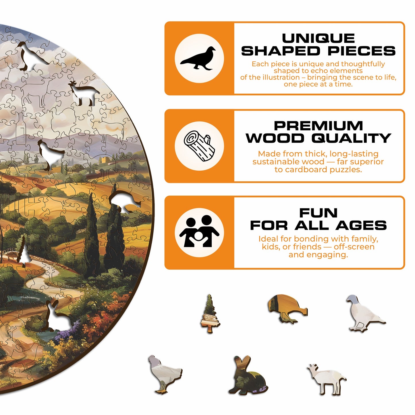 Tuscany - Wooden Puzzle