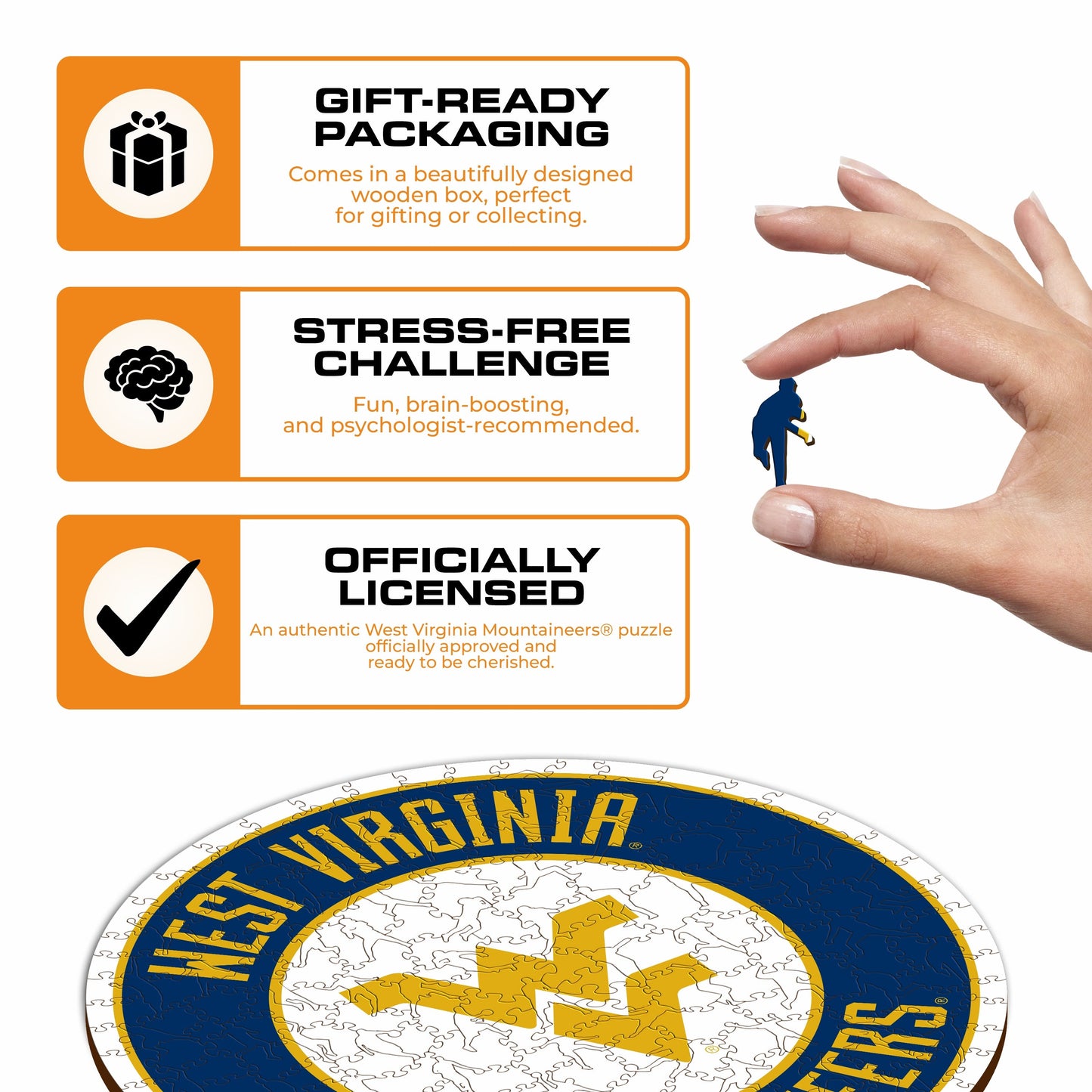 West Virginia University - Wooden Puzzle
