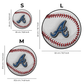 2 PACK Atlanta Braves™ Baseball + Double Tomahawk Logo