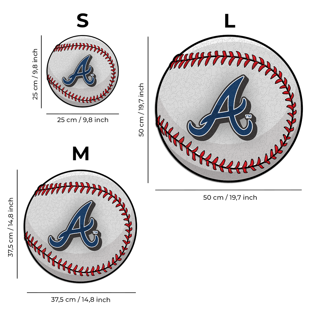 2 PACK Atlanta Braves™ Baseball + Double Tomahawk Logo