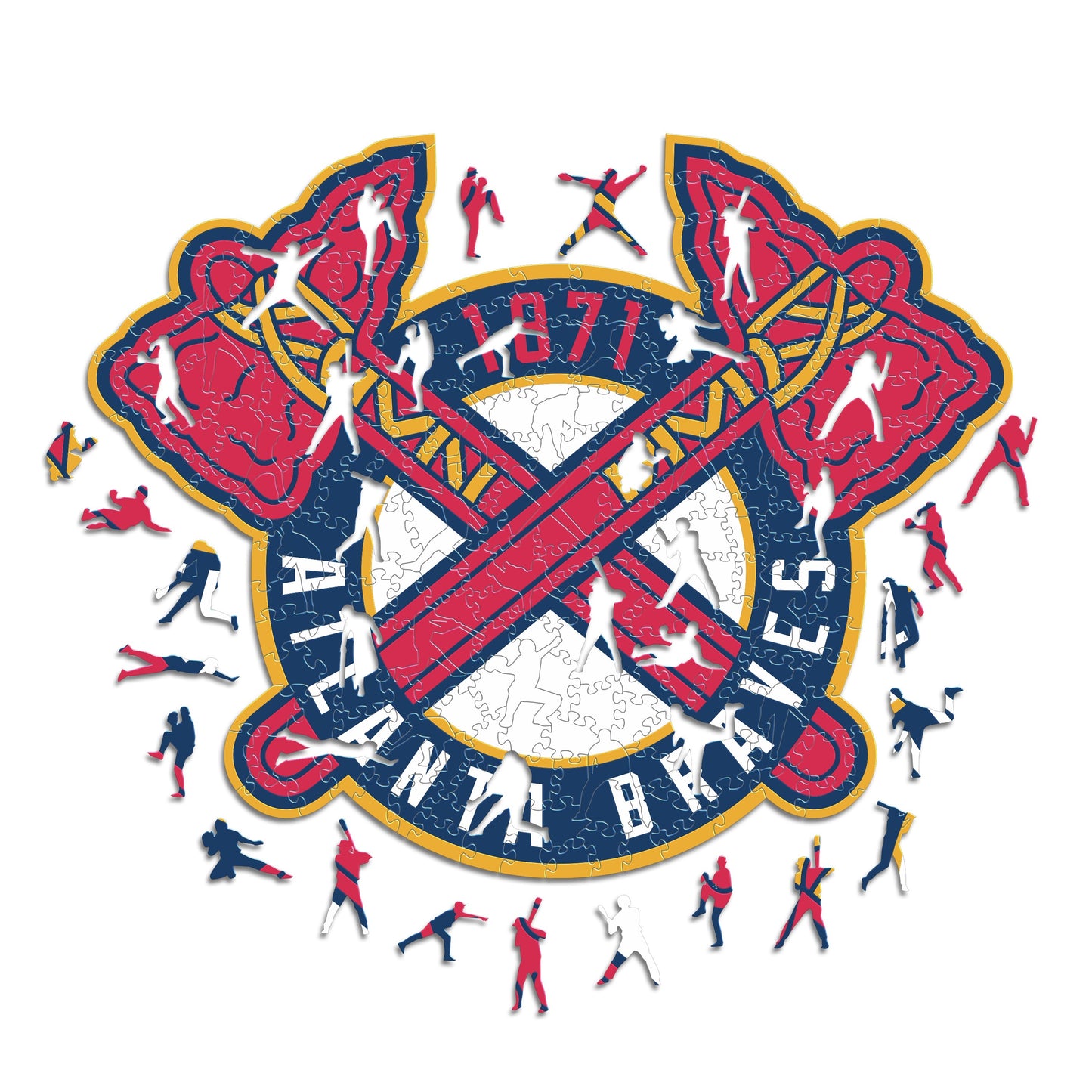 2 PACK Atlanta Braves™ Baseball + Double Tomahawk Logo