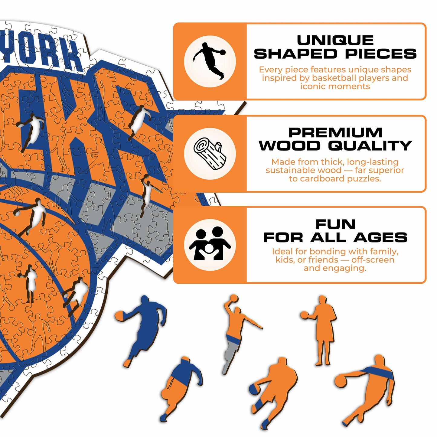 New York Knicks™ - Wooden Puzzle