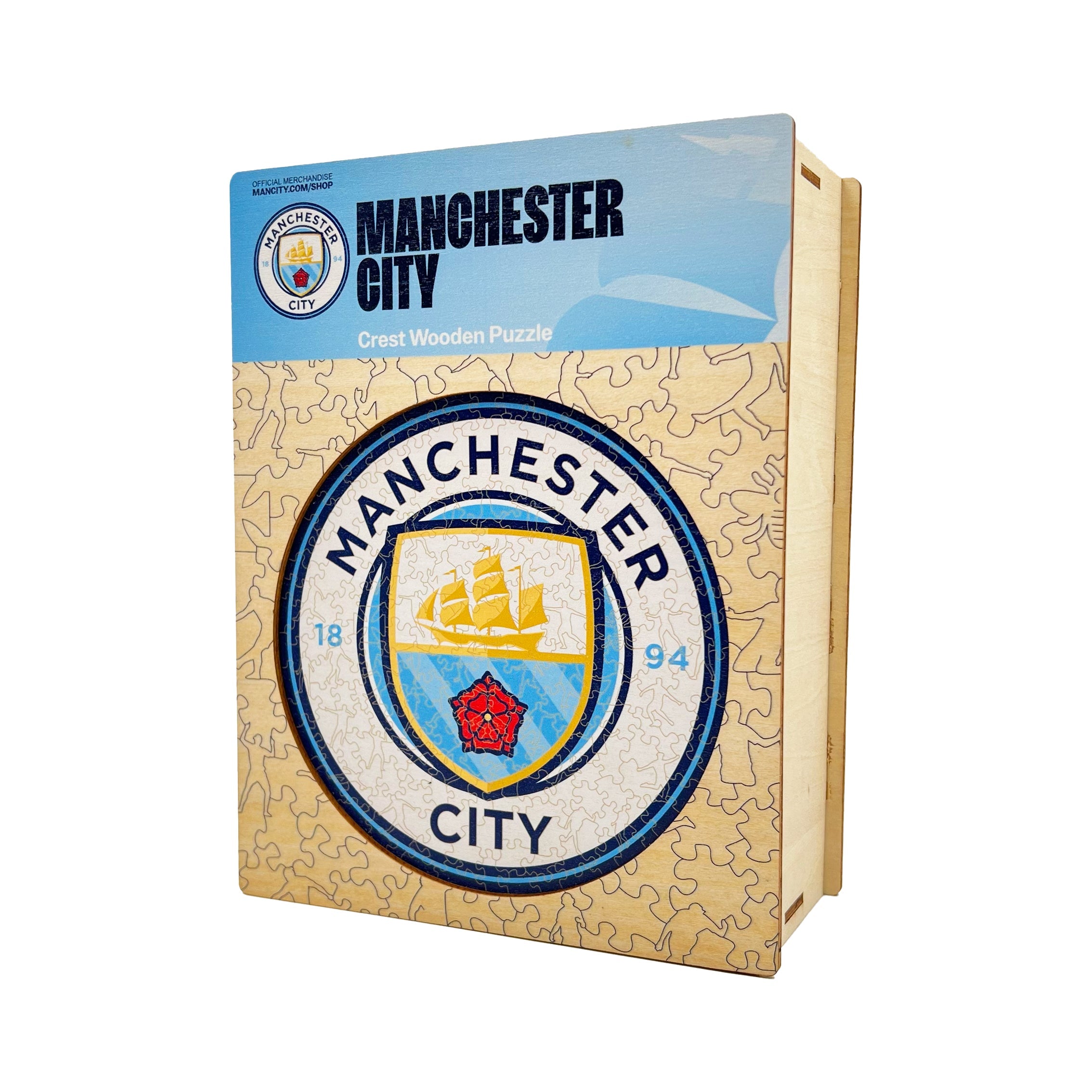 2 PACK Manchester City FC® Logo + De Bruyne – Iconic Puzzles USA