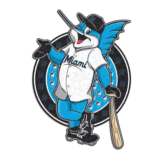 Miami Marlins™ Mascot - Wooden Puzzle