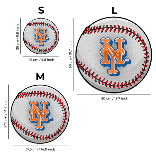3 PACK New York Mets™  Baseball + Primary Logo + Mascot