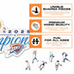 2 PACK Oklahoma City Thunder™ 2025 NBA Champions + Logo