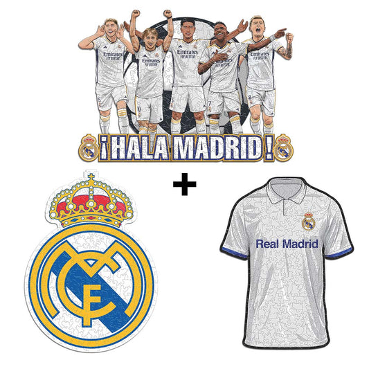 3 PACK Real Madrid CF® Logo + Jersey + 5 Players