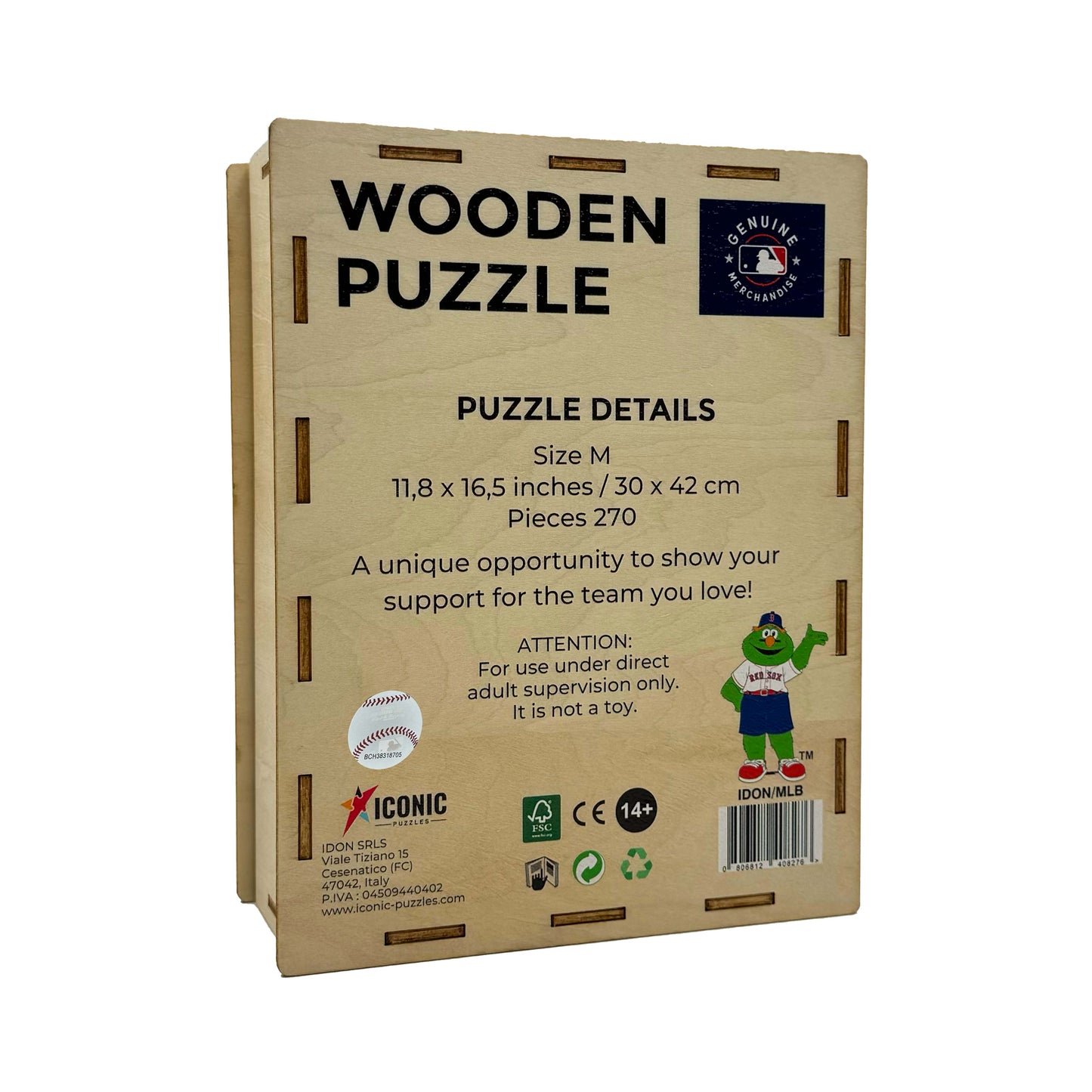 Boston Red Sox™ Mascot - Wooden Puzzle