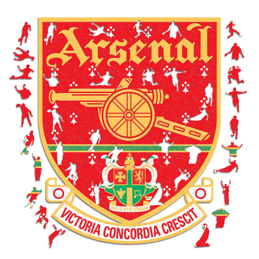 Arsenal FC® Retro Logo - Wooden Puzzle