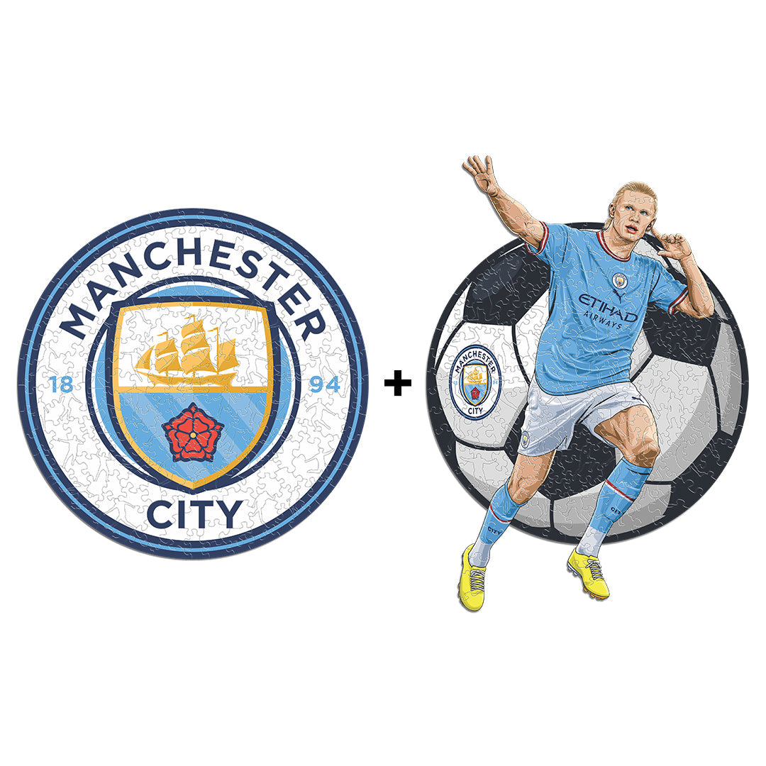 2 PACK Manchester City FC® Logo + Haaland