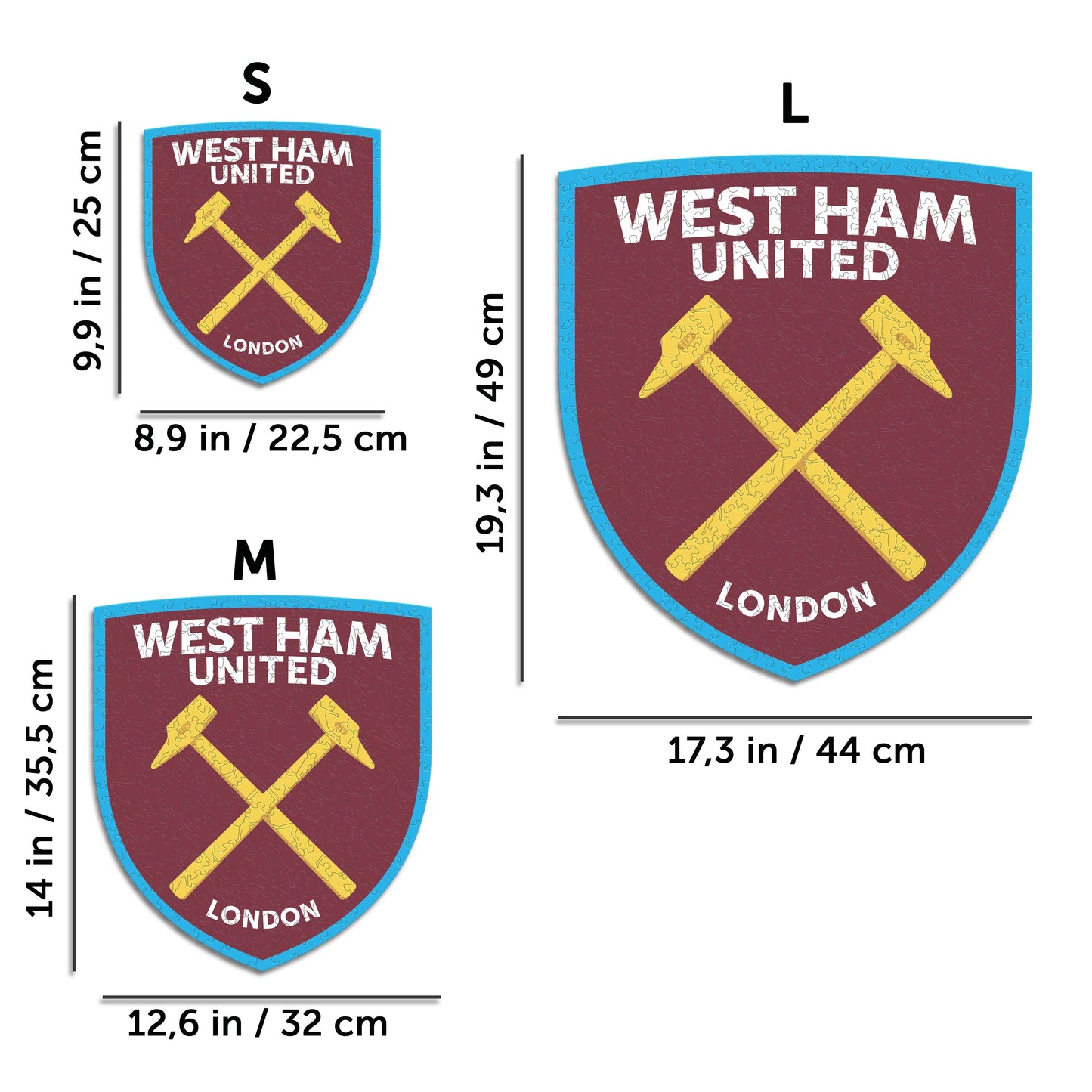 West Ham United FC® Logo - Wooden Puzzle
